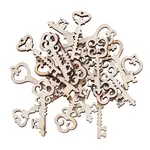 100Pcs Unfinished Wood Pendants
