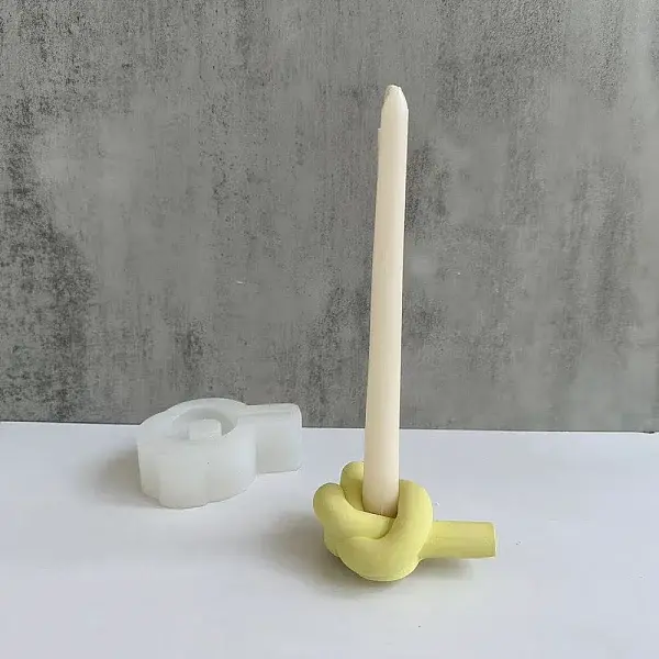 DIY Knot Shape Candlestick Silicone Molds