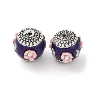 Handmade Resin Indonesia Round Beads