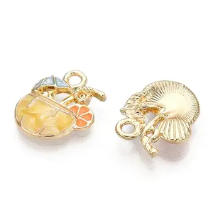 Alloy Enamel Pendants