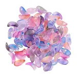 100Pcs 5 Colors Handmade Foil Glass Charms