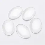 Transparent Oval Glass Cabochons