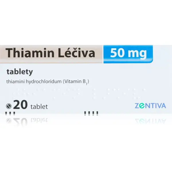 Thiamin Léčiva Thiamin 50mg tablety pro normální činnost nervové soustavy 20 tbl
