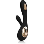 Lelo Soraya Wave vibrátor so stimulátorom klitorisu Black 21,5 cm