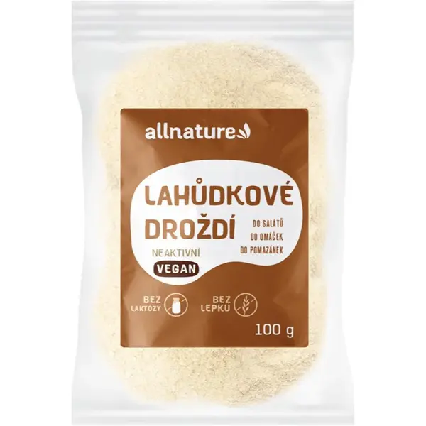 Allnature Lahôdkové droždie neaktívne dochucovadlo vegan 100 g