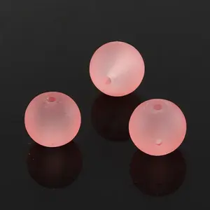Baking Painted Transparent Glass Beads Strands