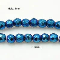 Non-Magnetic Synthetic Hematite Beads Strands