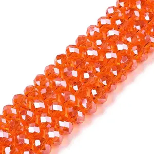 Electroplate Glass Beads Strands