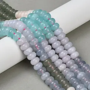 Gradient Color Natural White Jade Beads Strands