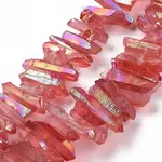 Natural Quartz Crystal Points Beads Strands