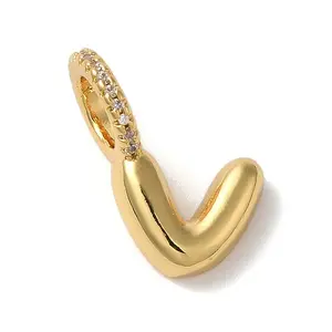 Brass Micro Pave Cubic Zirconia Pendants