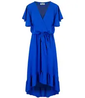 Pri Envelope MAXI dress with Spanish frill