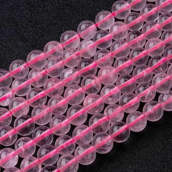 Natural Rose Quartz Bead Strands