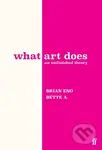 What Art Does (An Unfinished Theory) - Brian Eno - kniha z kategorie Humanitní a společenské vědy