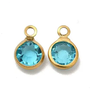 Ion Plating(IP) 304 Stainless Steel with Glass Charms