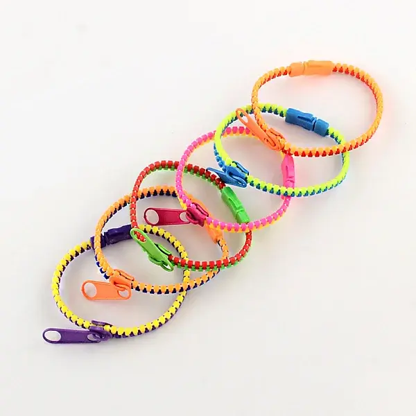 Plastic Zipper Bracelets