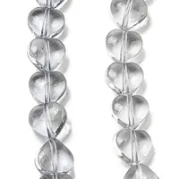 Baking Paint Transparent Glass Beads Strands