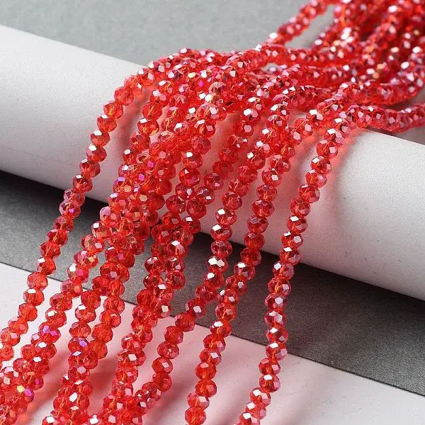 Electroplate Glass Beads Strands