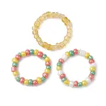 Glass Beads Stretch Rings for Woman
