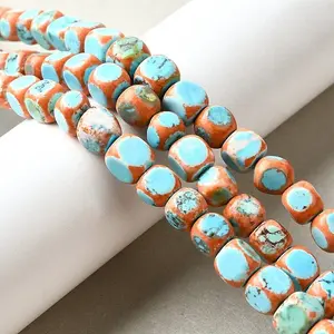 Dyed Natural Magnesite Beads Strands