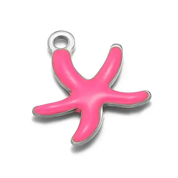 304 Stainless Steel Enamel Charms