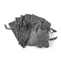 Burlap Packing Pouches Drawstring Bags