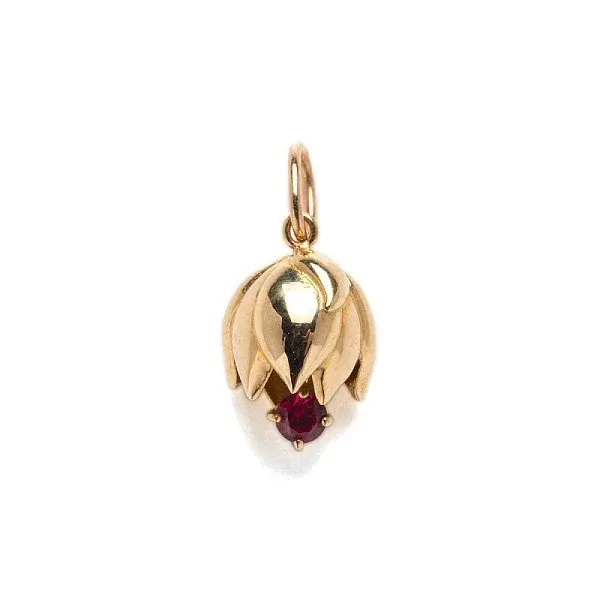 Ion Plating(IP) Brass Micro Pave Cubic Zirconia Pendants