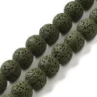 Natural Lava Rock Bead Strands