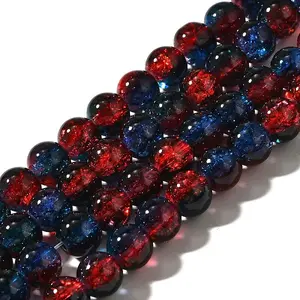 Crackle Glass Beads Strands