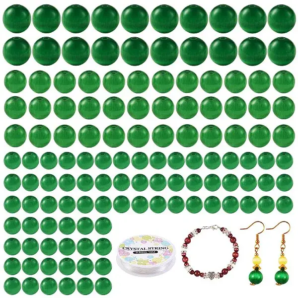 DIY Round Cat Eye Beads Bracelet Making Kit