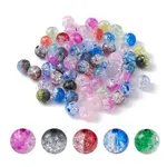 Transparent Crackle Acrylic Beads