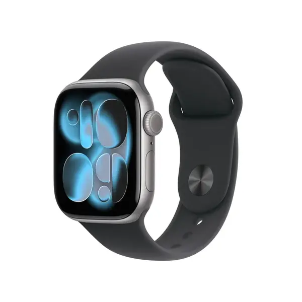 Apple Watch S11 Cell - 42mm Sport Band vesmírně šedé/černé S/M