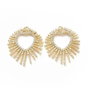 Brass Cubic Zirconia Pendants