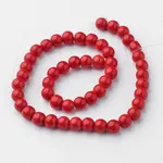 Opaque Solid Color Glass Beads Strands