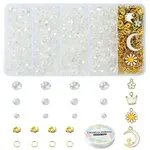 DIY Electroplate Glass Beads Bracelets Jewelry Set