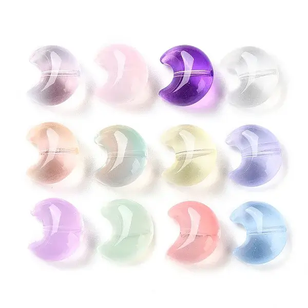 Baking Paint Transparent Glass Beads