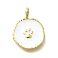 Brass with Enamel Pendants