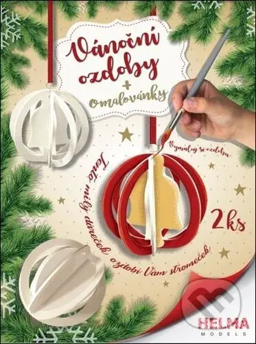 3D Omalovánky Zvonek a koule (Vánoční ozdoby a Omalovánky) - kniha z kategorie Omalovánky