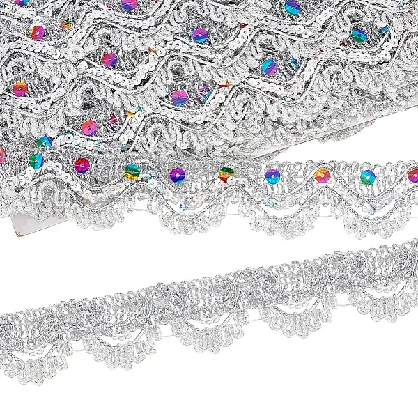 Sparkle Triangle Polyester Lace Ribbons