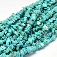 Chip Dyed Natural Howlite Bead Strands