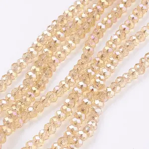 Electroplate Glass Beads Strands