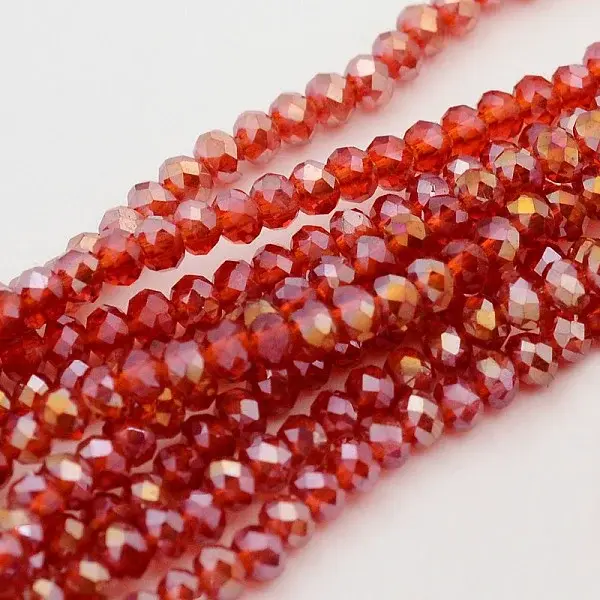 Electroplate Glass Beads Strands
