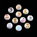 Animal Theme Printed Wooden Beads