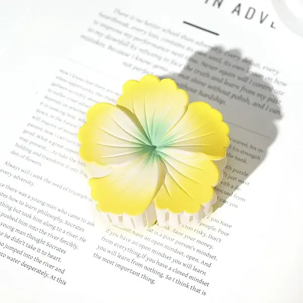 Flower Plastic Claw Hair Clips