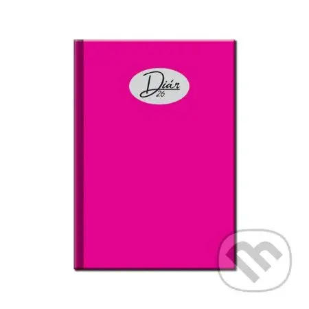 Denný diár COLORS 2026 (cyklámenový) (12-mesačný, A5)