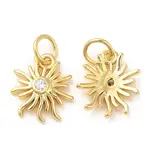 Brass with Cubic Zirconia Pendants