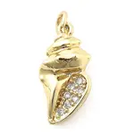 Brass Micro Pave Cubic Zirconia Pendants