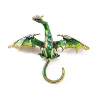Dragon Alloy Rhinestone Brooches