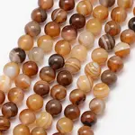 Natural Striped Agate/Banded Agate Bead Strands