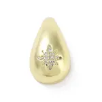 Rack Plating Brass Micro Pave Clear Cubic Zirconia Pendants